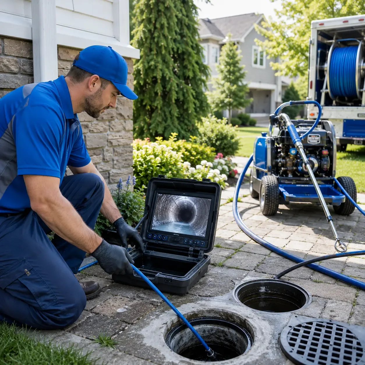 Outdoor drain cleaning professionals serving Badger, AK